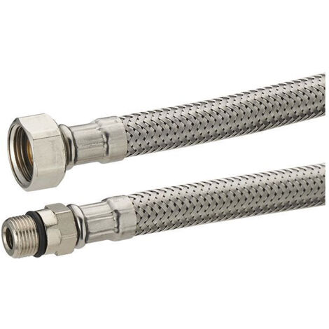 Flexible d'alimentation inox mâle femelle 3/8 - 3/8 longueur :800mm - NOYON THIEBAULT