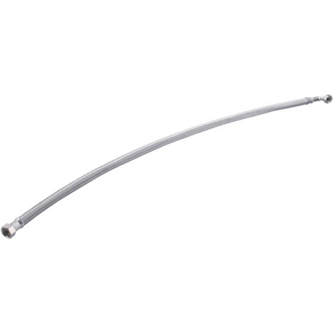 Flexible de Acero Inox con Codo Doble Hembra QUICK PLOMBERIE - H1/2 Longitud 1000mm Diámetro interior 13 mm
