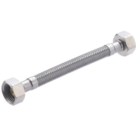 COMPTOIR DE PICARDIE Flexible de Acero Inox DN8 QUICK PLOMBERIE - Hembra Hembra 3/8 Paso Interior 8 mm Longitud 150 mm