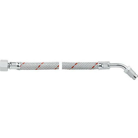 Flexible de bruleur fioul avec ecrou-raccord 3/8", coude avec nipple bicone amovible 1/4" 1000 mm, Viesmann"