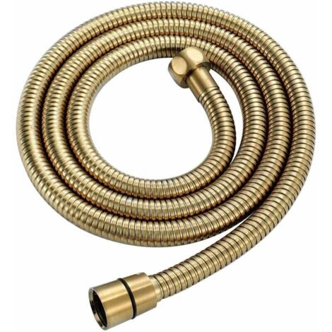 Flexible de Douche 1,5m Inox Chromé Doré Anti-torsion Anti-explosion Flexible de Douche