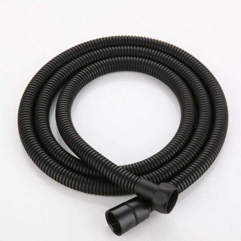 Flexible de Douche 1.5M Noir Mat, Tuyau de Douche Universel en Acier Inoxydable Cable de Douche, Anti-Explosion et Anti-Torsion