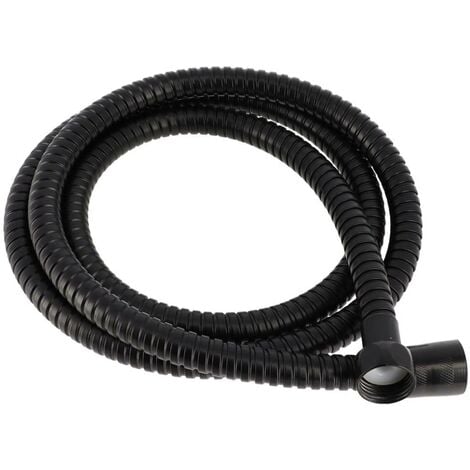 Flexible de douche acier inoxidable 150 cm - noir mat - Tendance