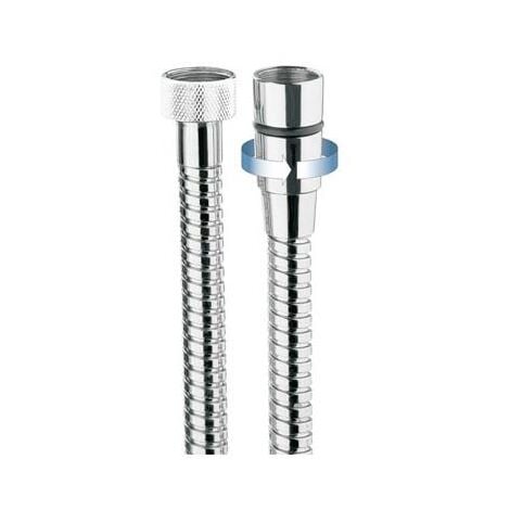 Flexible de douche anti-torsion chromé avec double agrafage 150 cm laiton - CRISTINA ONDYNA FL15051