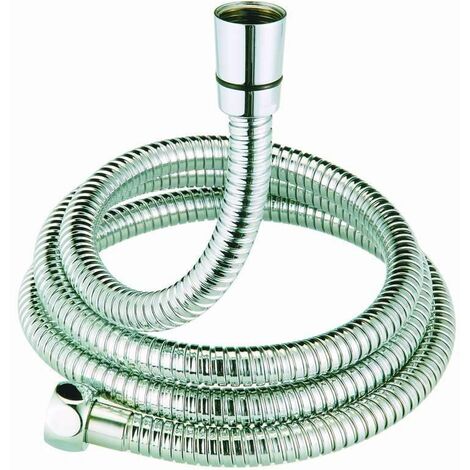 flexible de douche - concerto - 1.50 mètre - en laiton - argent brillant double agrafage - alterna h25001-150b