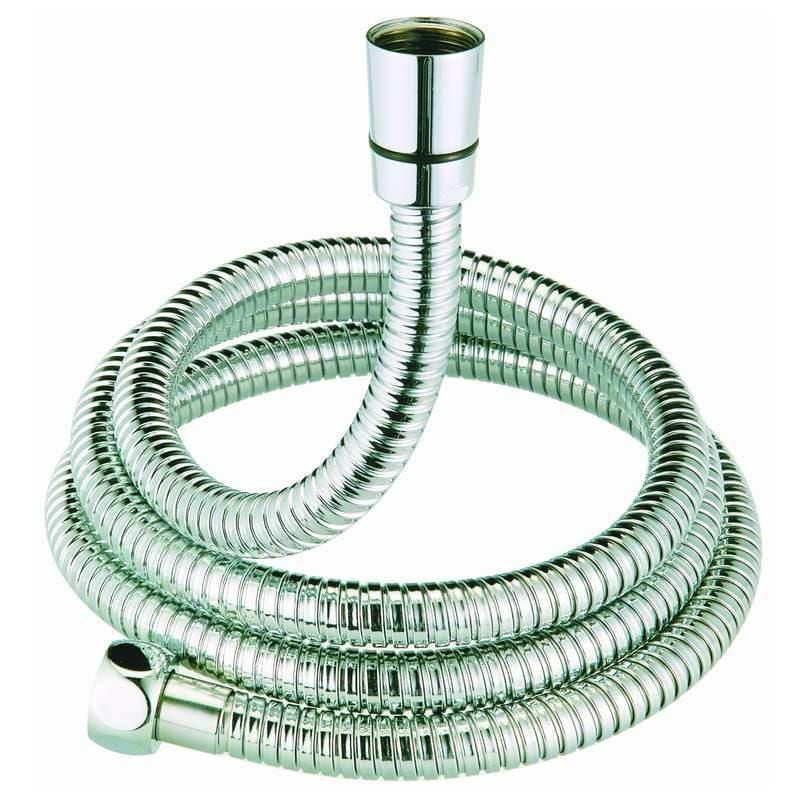 Alterna - flexible de douche - concerto - 1.50 mètre - en laiton - argent brillant double agrafage h25001-150b