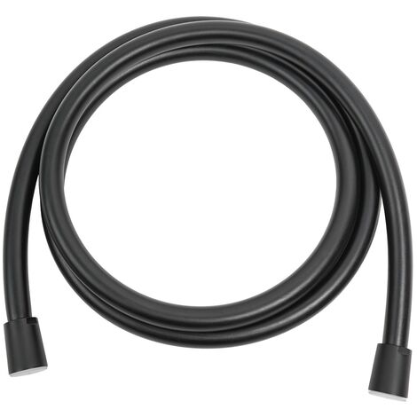 Flexible de douche de douche ou baignoire noir mat en pvc mod. Flex black