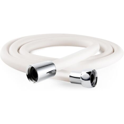 Flexible de douche électroplaqué anti-entortillement 1,5 m noir salle de bain