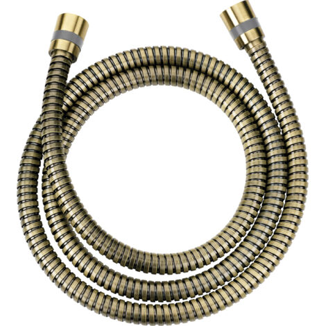 Flexible de douche en acier doré mat 150 cm