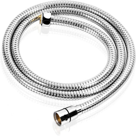 Flexible de douche en acier inoxydable 200 cm, anti-torsion et haute résistance