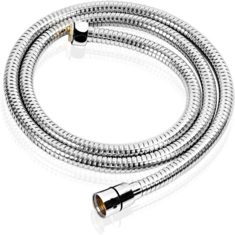 Flexible de douche en acier inoxydable 200 cm, anti-torsion et haute résistance