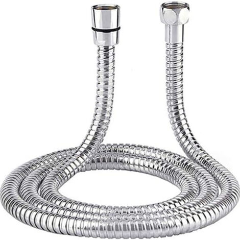 Flexible de douche en acier inoxydable – Résistant, flexible et anti-nouage – Tuyau de douche anti-torsion (150 cm)