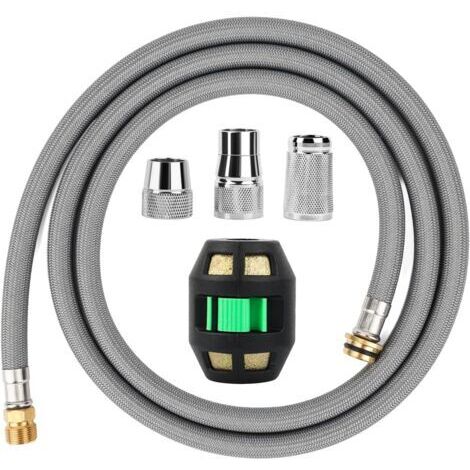 Flexible de Douche Flexible Extensible Pour Robinet (1500 mm, Avec Boule de Poids et 3 Adaptateurs) Pièce n° 48293000