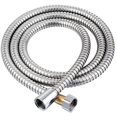 flexible De Douche Inox 150cm Made In Avec Double Protection Anti-torsion. Tuyau De Douche Rsistant  La Torsion, Avec Protection Contre Les Coudes