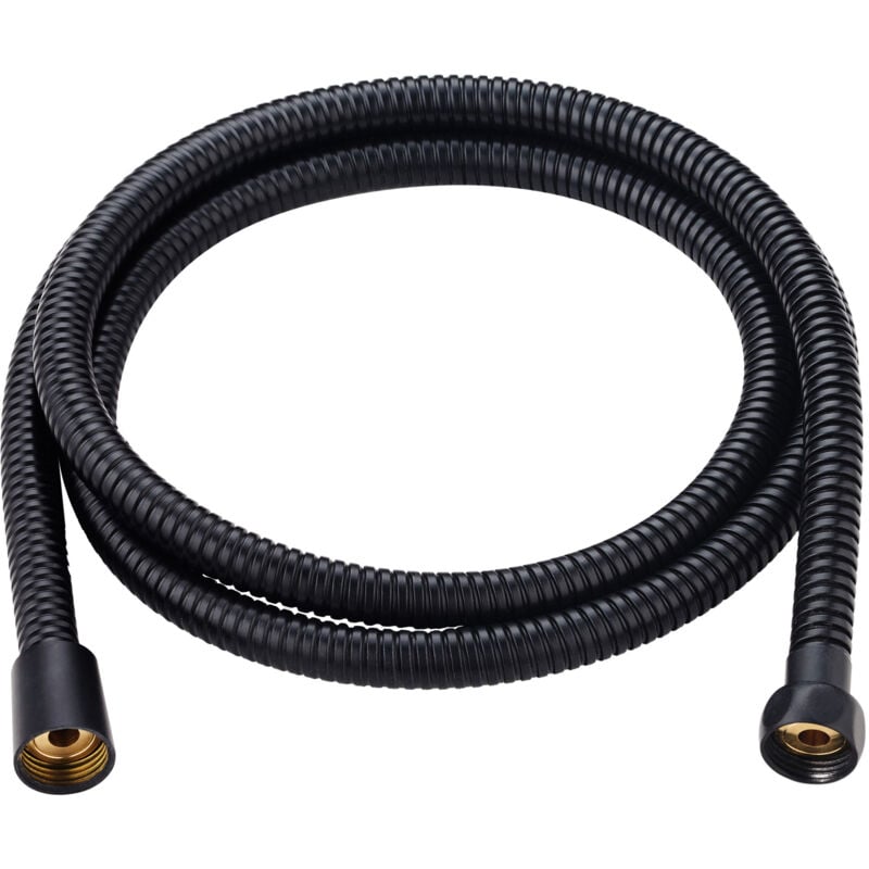 Alfa - Flexible de douche inox 1,8m noir arctique