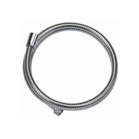 Flexible de douche laiton double agrafage 2m, 1 écrou  conique 15x21, 1 écrou moleté 15x21.