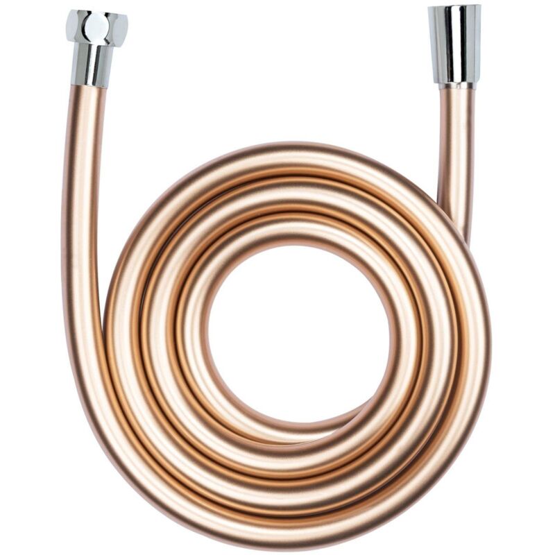 Wenko - Flexible de douche Design, Tuyau de douche avec gainage protection anti-torsion, embout universel 1/2', Plastique de haute qualité, longueur