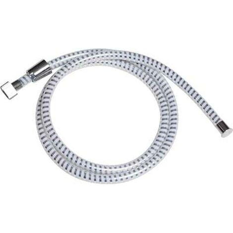 Flexible de douche pvc 200cm - blanc/argent - Tendance