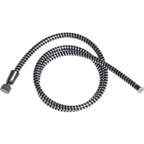 Flexible de douche pvc 200cm - noir/argente - Tendance