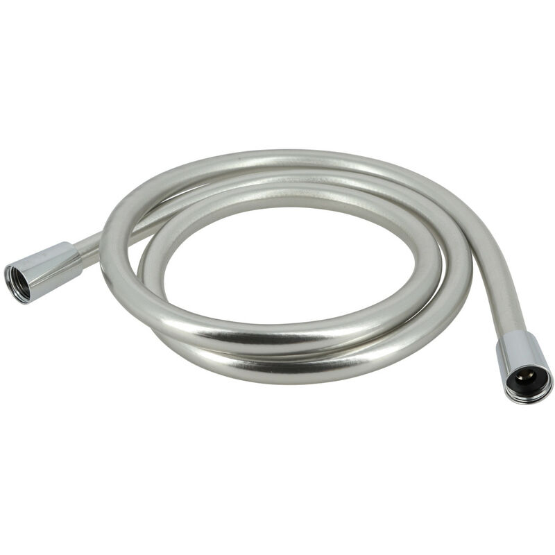 Flexible de douche pvc renforcé lisse 200cm - gris Nicoll 0307412