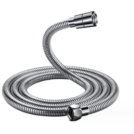 Flexible de douche universel (1,5M), flexible de douche anti-torsion et anti-vrillage, acier inoxydable/chromé