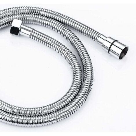 Flexible de Douche Universel Tuyau de douche de 2.0 m en acier inoxydable Anti-Torsion standard G1/2 tuyau de douche de remplacement