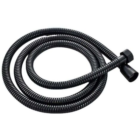 Flexible de douche,Flexible de Douche 1.5M Noir Mat, Tuyau de Douche Universel en Acier Inoxydable Cable de Douche, Anti-Explosion et Anti-Torsion