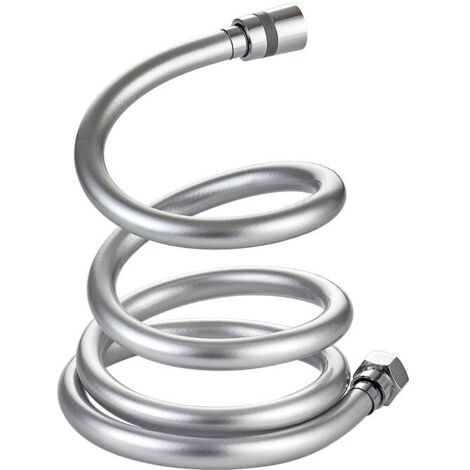 Flexible de douche,Flexible de Douche Tuyau de Douche en PVC 1.5 m, Flexible de Douche 360 Anti-Torsion et Anti-Pliure avec Connecteur en Laiton, Universel G 1/2\"