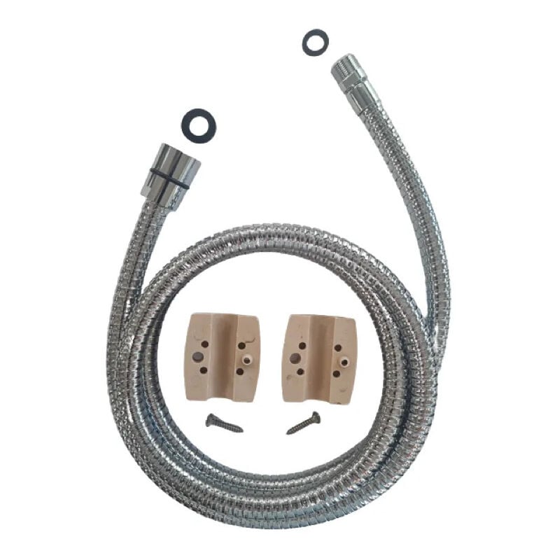 Flexible de douchette 1,50 m pour robinet cuisine 15x21 femelle, 15x100 mâle