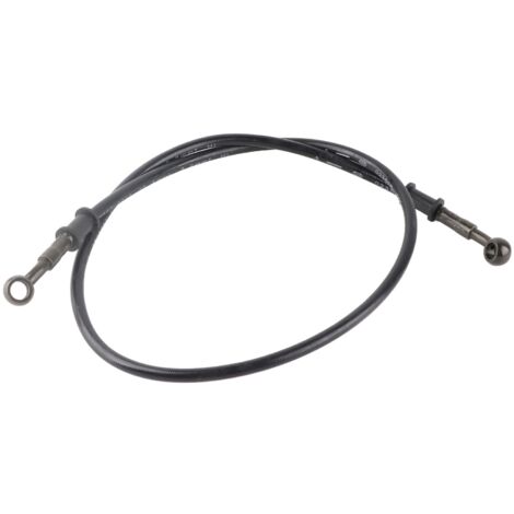Flexible de frein hydraulique avec raccords banjo 10 mm, en caoutchouc, de 110 cm de long, universel pour scooter, quad, kart et moto tout-terrain.