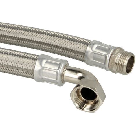 Flexible de raccord 300 mm 1'' FM x écrou à chapeau 1'' coude 90°
