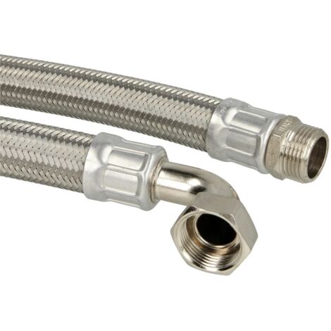 Flexible de raccord 800 mm 1'' FM x écrou à chapeau 1'' coude 90°