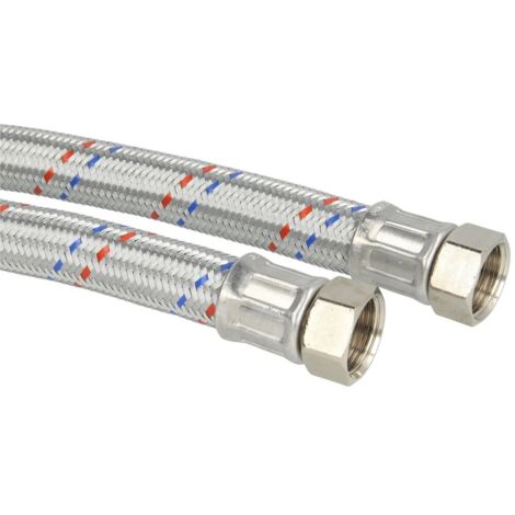 Flexible de raccordement 700 mm 1 1/4’’ FF x 1 1/4’’ FF en acier inox