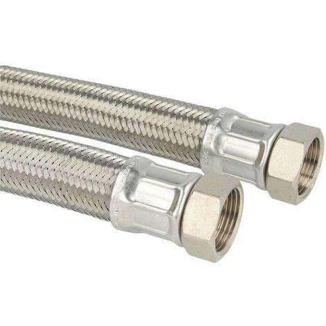 Flexible de raccordement 700 mm 3/4’’ FF x 3/4’’ FF en acier inox