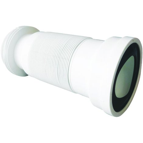 Ayor – Flexible de raccordement WC extensible 290-570mm – Diamètre 90-120mm – Joint à lèvre pour installation facile – Tube évacuation PVC