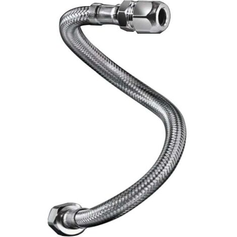 Flexible de Raccordement Sanitaire en Inox de 30 cm avec Bicone Ø12 mm, Femelle 3/8", Øintérieur 8 mm - TAQ BICO