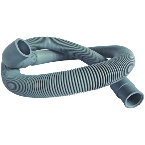 Ayor – Flexible de vidange extensible 0,80 à 3m – Droit et coudé – Caoutchouc pour raccords – Évacuation eaux usées machines à laver