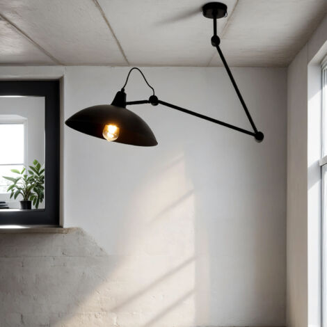 Flexible Deckenleuchte höhenverstellbar für Wohnzimmer