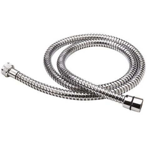 FLEXIBLE DOUBLE AGRAFAGE METAL CHROME A ECROU BLOQUANT