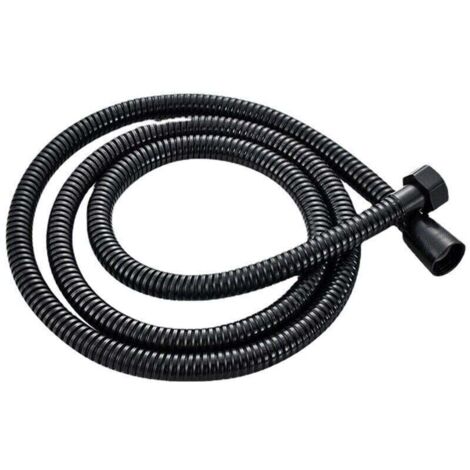 Flexible Douche Universel 1.5M Acier Inoxydable Noir Mat Anti-Explosion Anti-Torsion Tuyau de Douche
