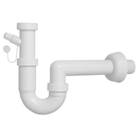 Flexible en PVC 1 voie basse encombrement avec raccord lave-vaisselle – Solution gain de place pour éviers