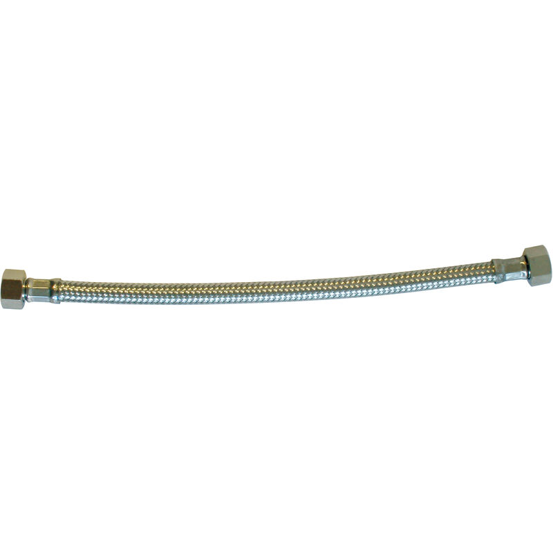 Flexible sanitaire inox ff - Longueur : 20 cm - Écrou : 3/8'' - D8