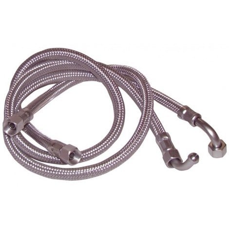 Flexible fioul - 14/150 x 14/150 coudé 90° lg 1000mm (2pcs) - 14/150 x 14/150 coudé 90° lg 1000mm (2pcs)