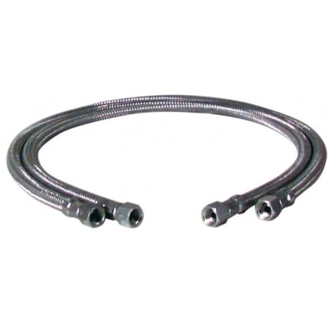 Flexible fioul F3/8'' x F3/8'' droit longueur 750mm (X 2) - DIFF
