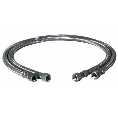 Flexible fioul - F3/8"x F3/8" droit lg 750mm (2 pcs) - F3/8"x F3/8" droit lg 750mm (2 pcs)