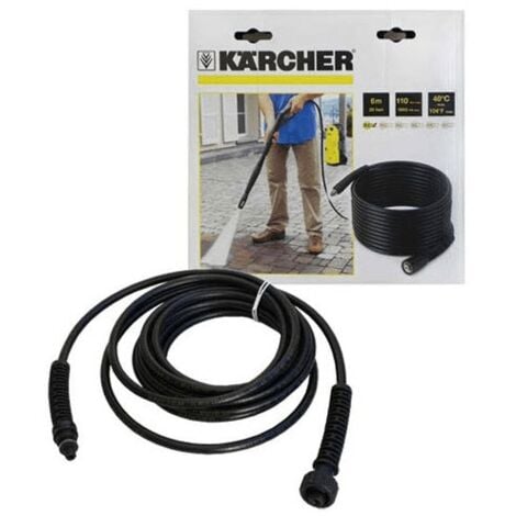 FLEXIBLE TUYAU HAUTE PRESSION NOIR - DN8 - M22 Femelle - D10 KARCHER Mâle  PROFESSIONNEL