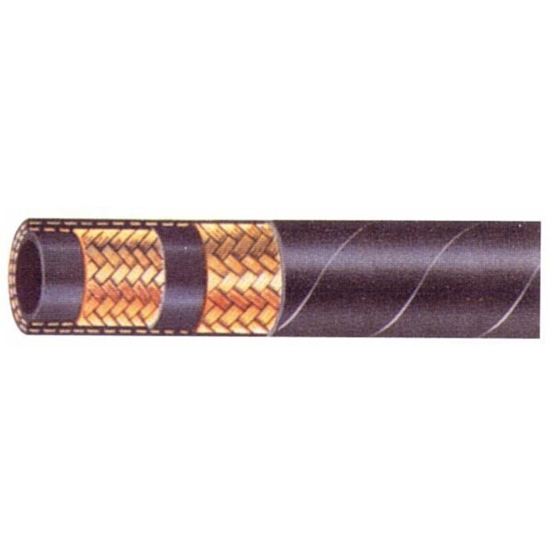 Flexible hydraulique 2 tresses 1/4' din 2SN 400 bars (Lot de 50 mètres)