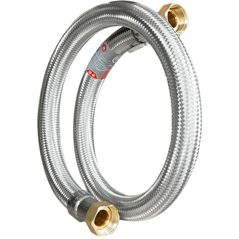 Manguera Agua Potable Manguera Blindada De Acero Inoxidable 1/2" - Flexible Y Resistente Para Agua Potable (DN8) Manguera Flexible 1/2 Pulgadas