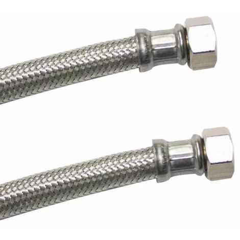 Flexible Inox 3/4 Pouce pour Eau Potable et Chaude Sanitaire, 1000 mm