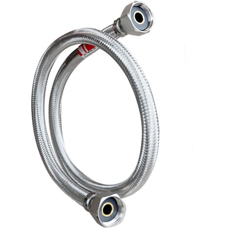 Flexible Inox ø9mm Intérieur F-f 3/4 pouces (20/27) Longueur 100cm